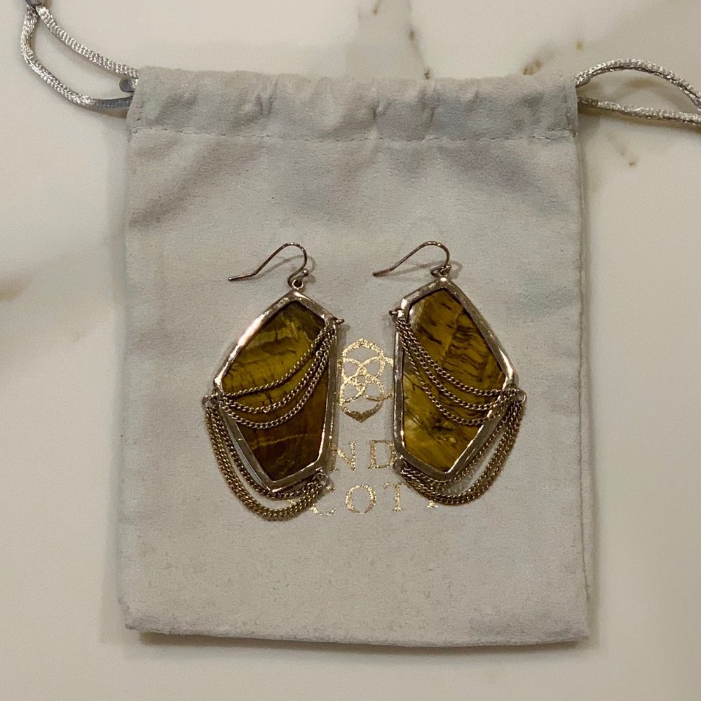COPY - Kendra Scott Kavita Earrings in Tigers Eye